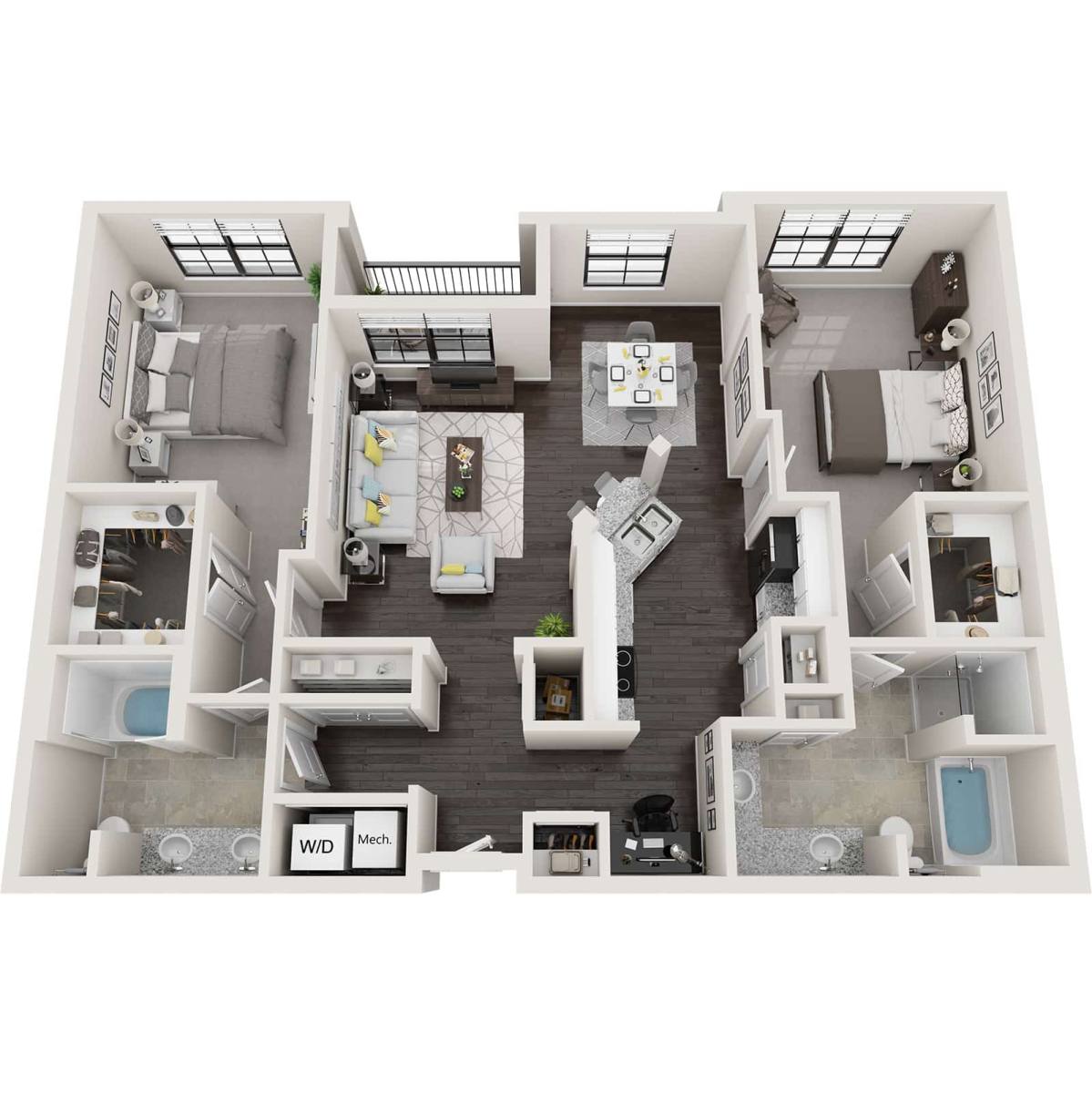Apartment for rent at Flats at Perimeter Place, 60 Perimeter Center Place, Atlanta, GA 30346