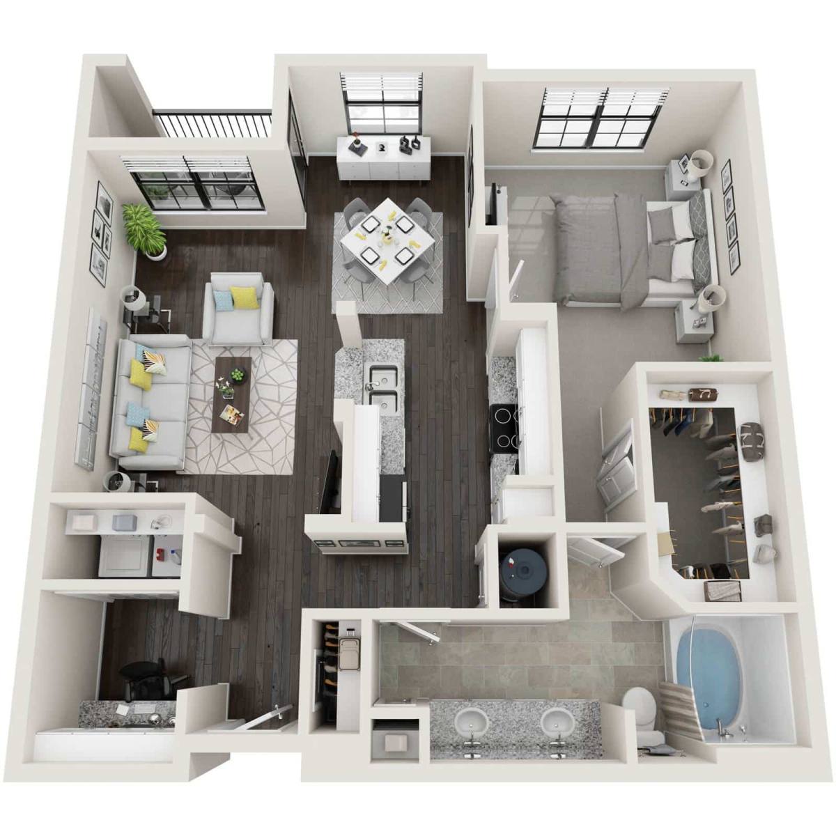 Apartment for rent at Flats at Perimeter Place, 60 Perimeter Center Place, Atlanta, GA 30346