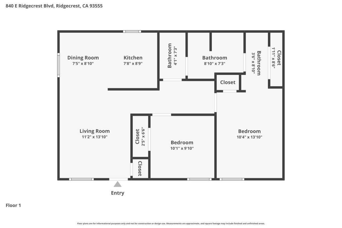 Apartment for rent at 840 E Ridgecrest Blvd, Ridgecrest, CA 93555