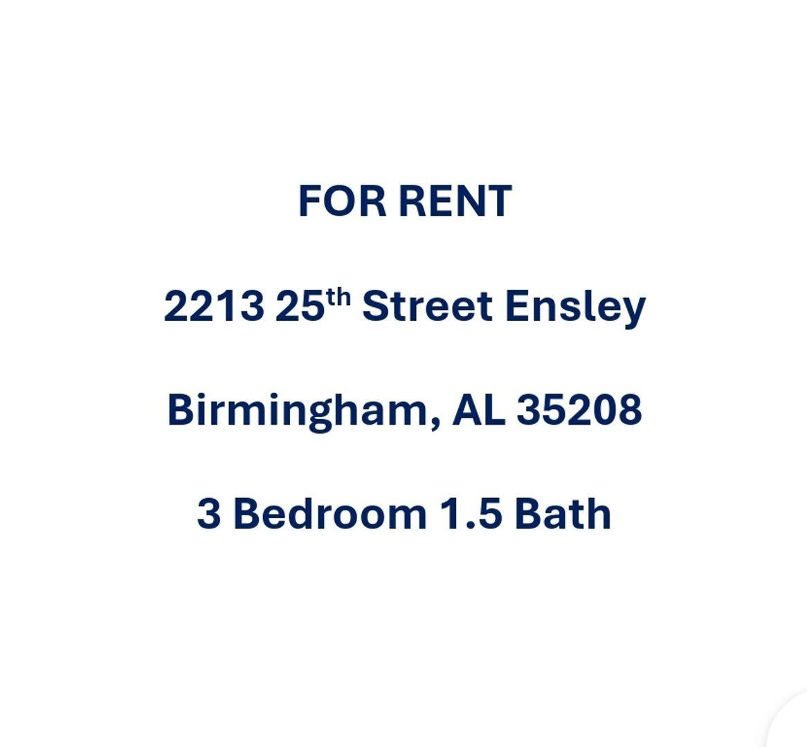 House for rent at 2213 25th St Ensley, Birmingham, AL 35208