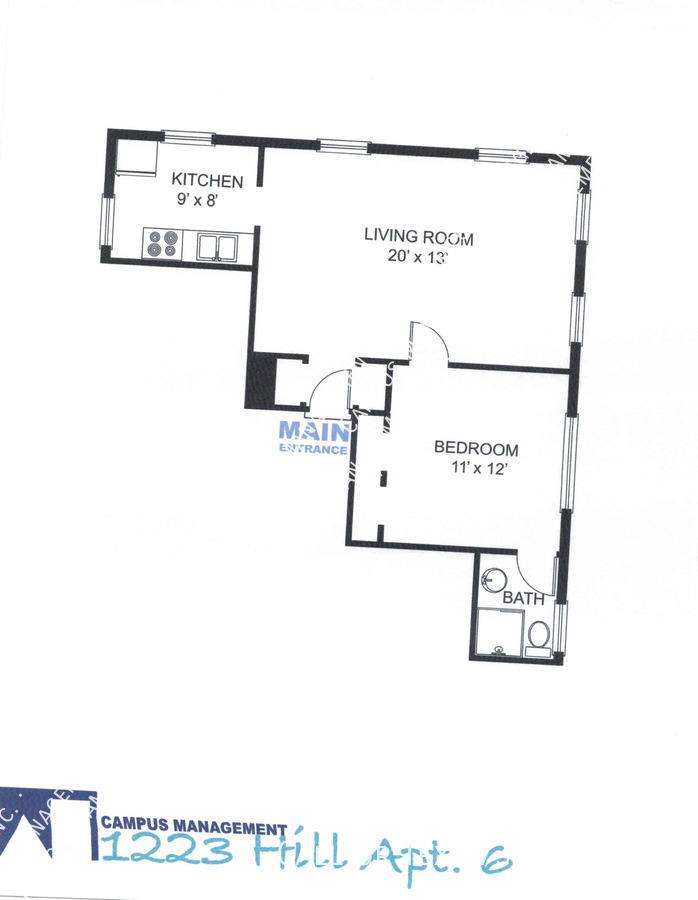 Apartment for rent at 1223 Hill St, Ann Arbor, MI 48104