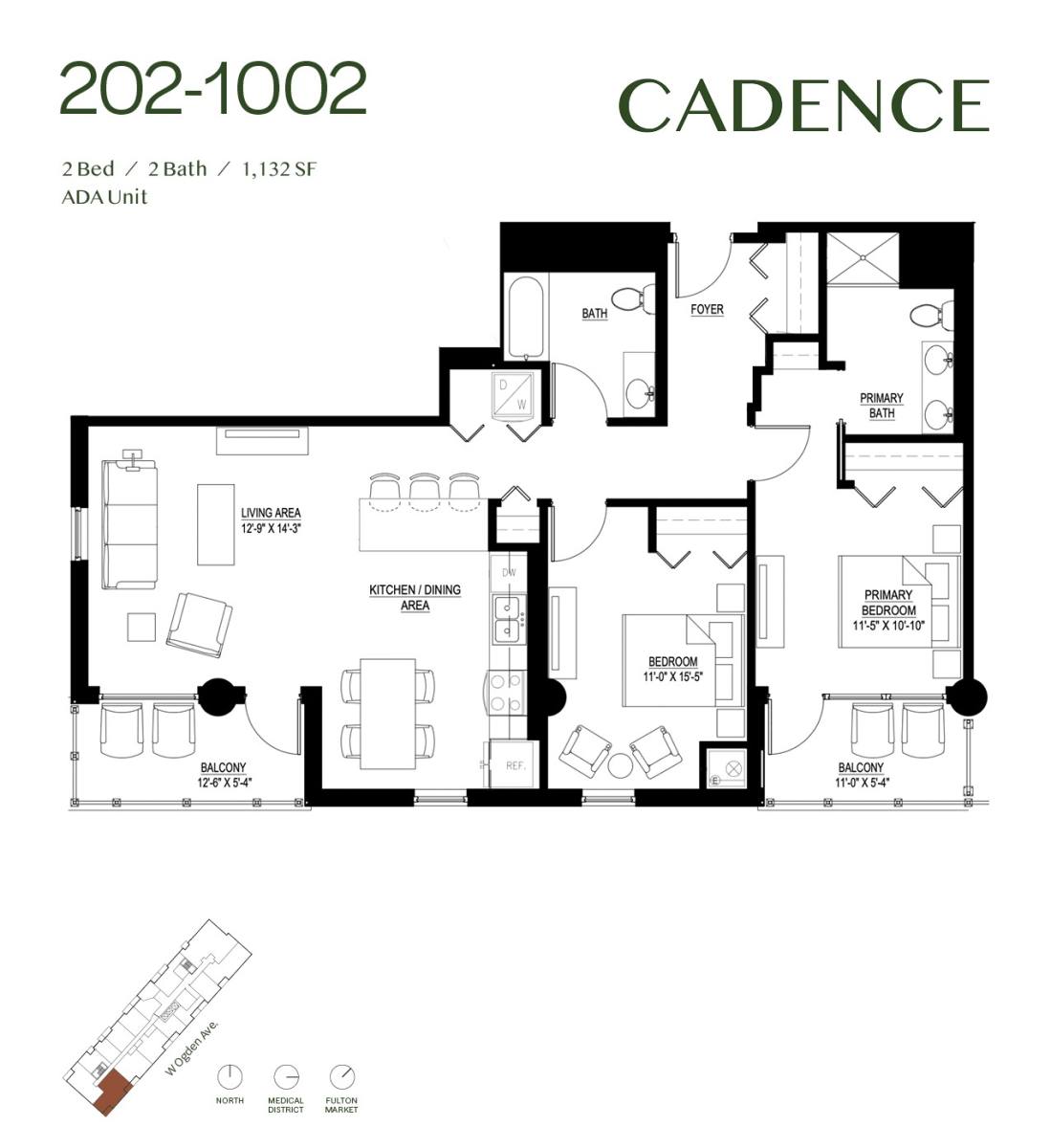 Apartment for rent at 2050 W Ogden Ave, Chicago, IL 60612