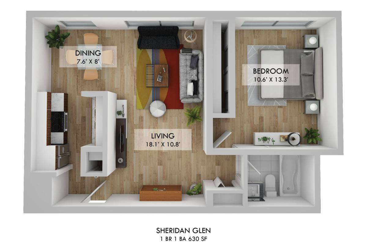 Apartment for rent at 6040 N Sheridan Rd #310, Chicago, IL 60660
