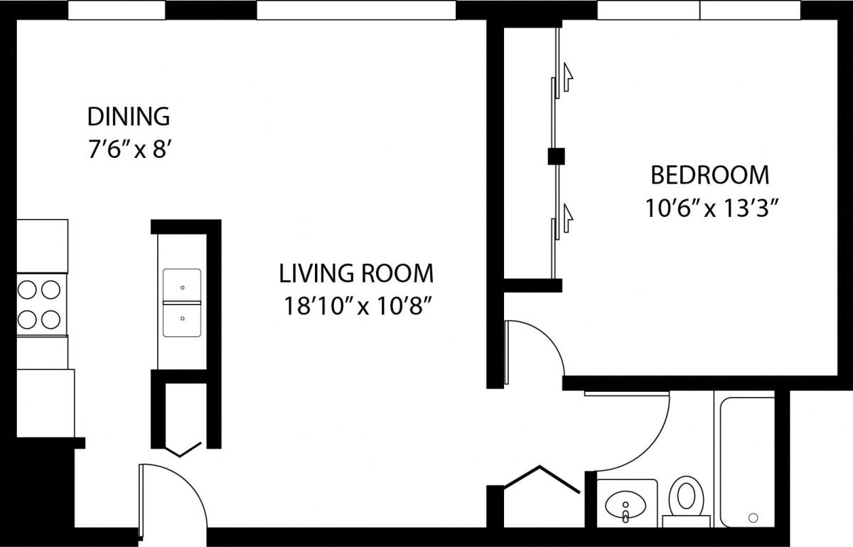 Apartment for rent at 6040 N Sheridan Rd #310, Chicago, IL 60660