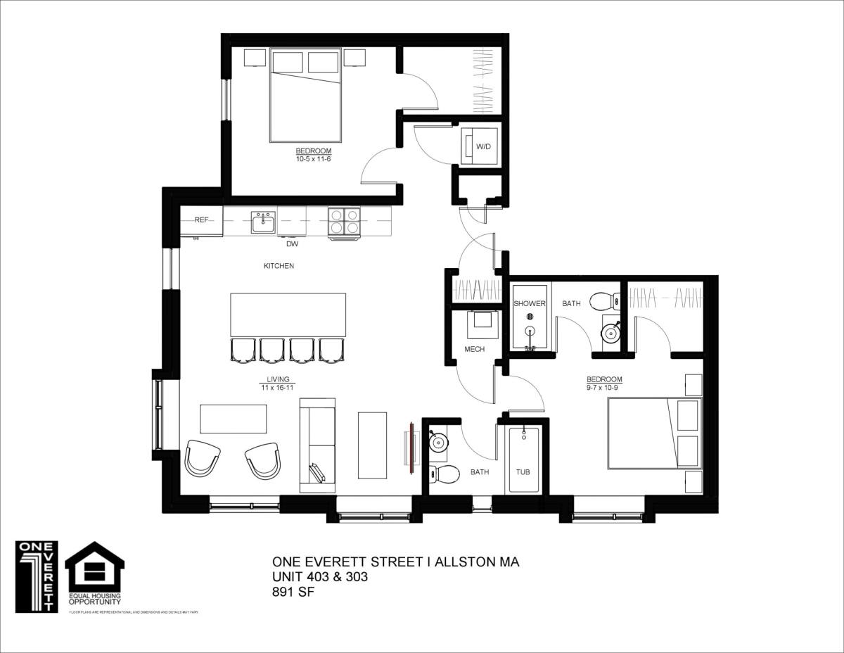 Apartment for rent at 1 Everett, Allston, MA 02134