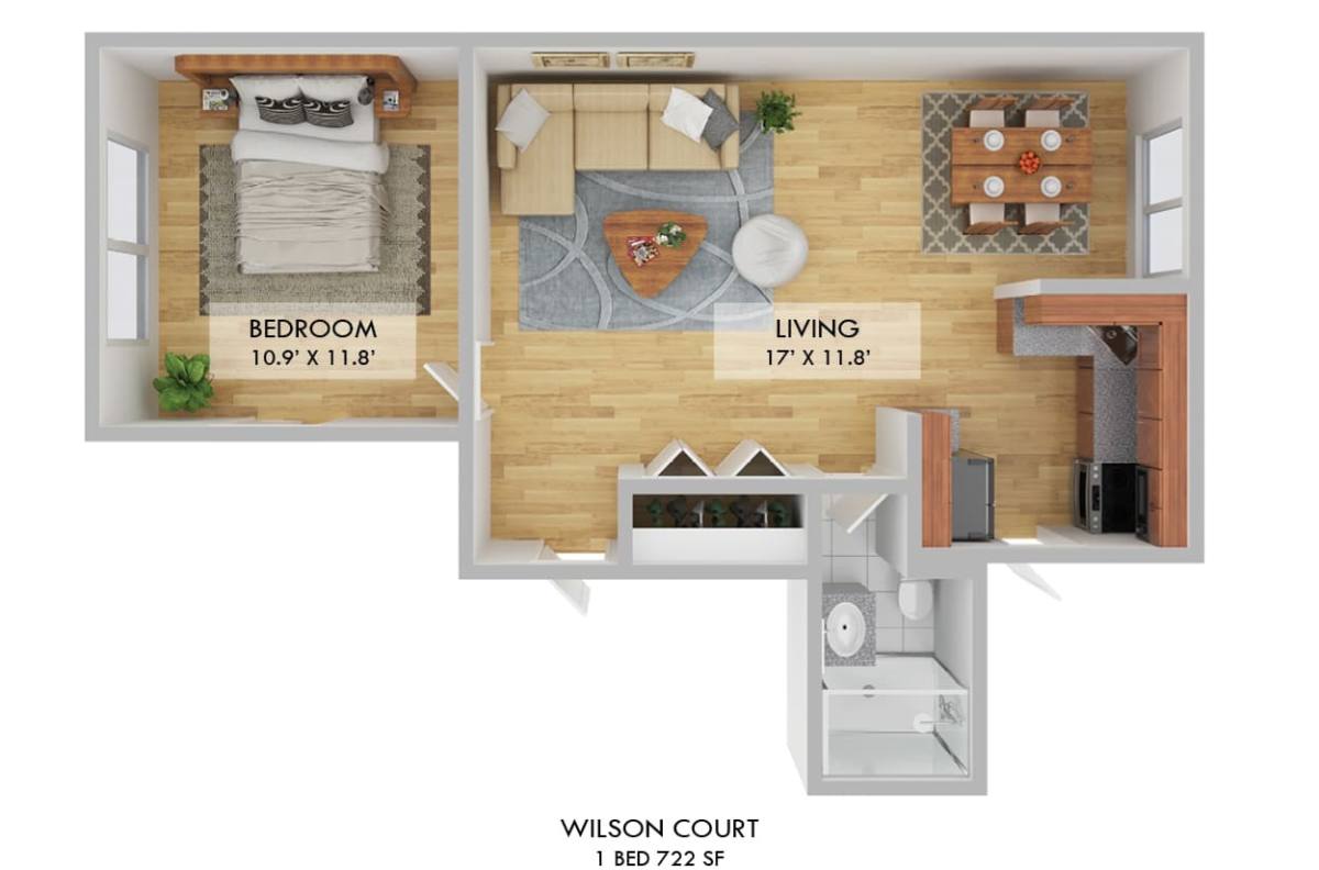 Apartment for rent at 1901 W Wilson Ave #2B, Chicago, IL 60640