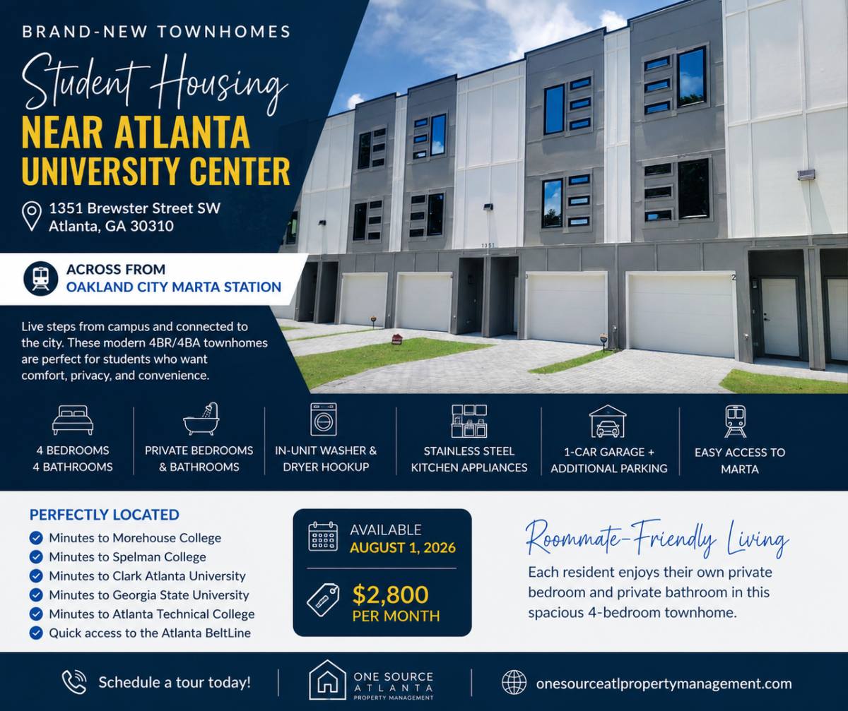 Apartment for rent at 1351 Brewster St, Atlanta, GA 30310