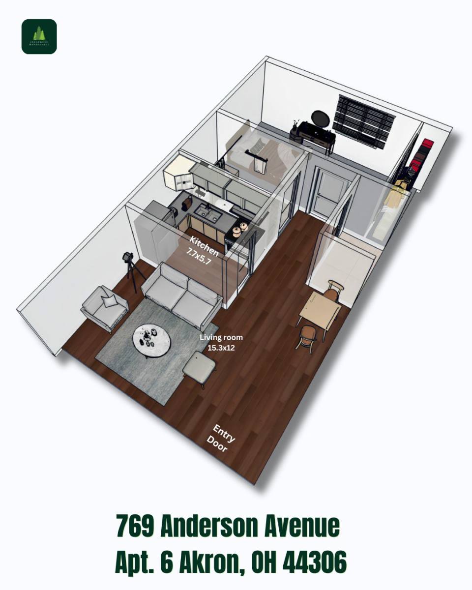 Apartment for rent at 769 Anderson Ave #6, Akron, OH 44306