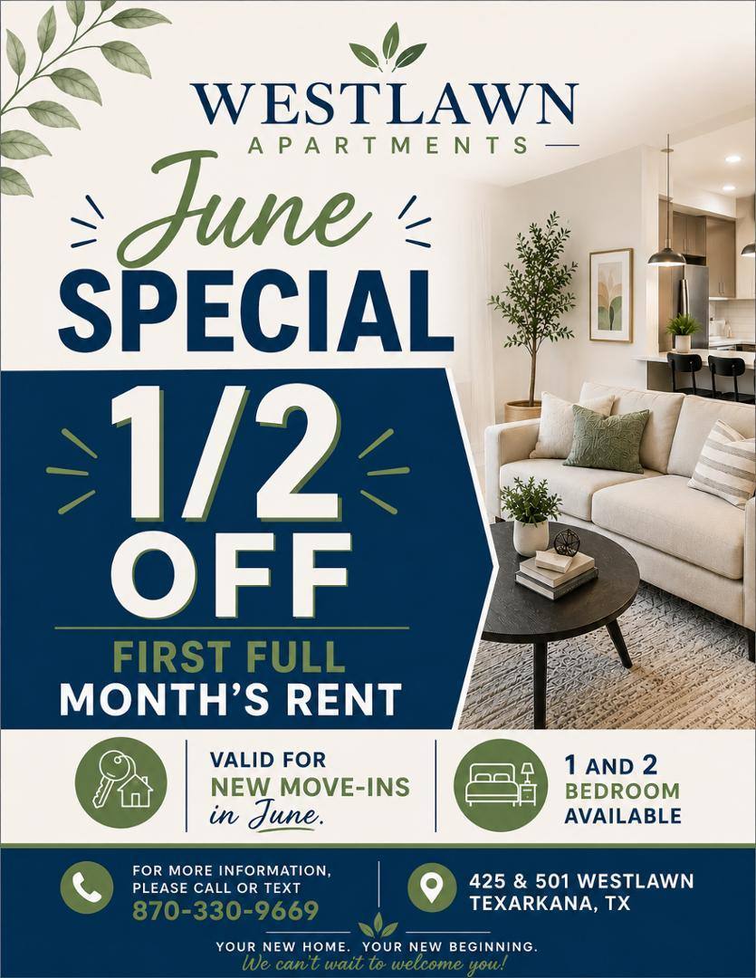 Apartment for rent at Westlawn, 425 Westlawn Dr, Texarkana, TX 75501