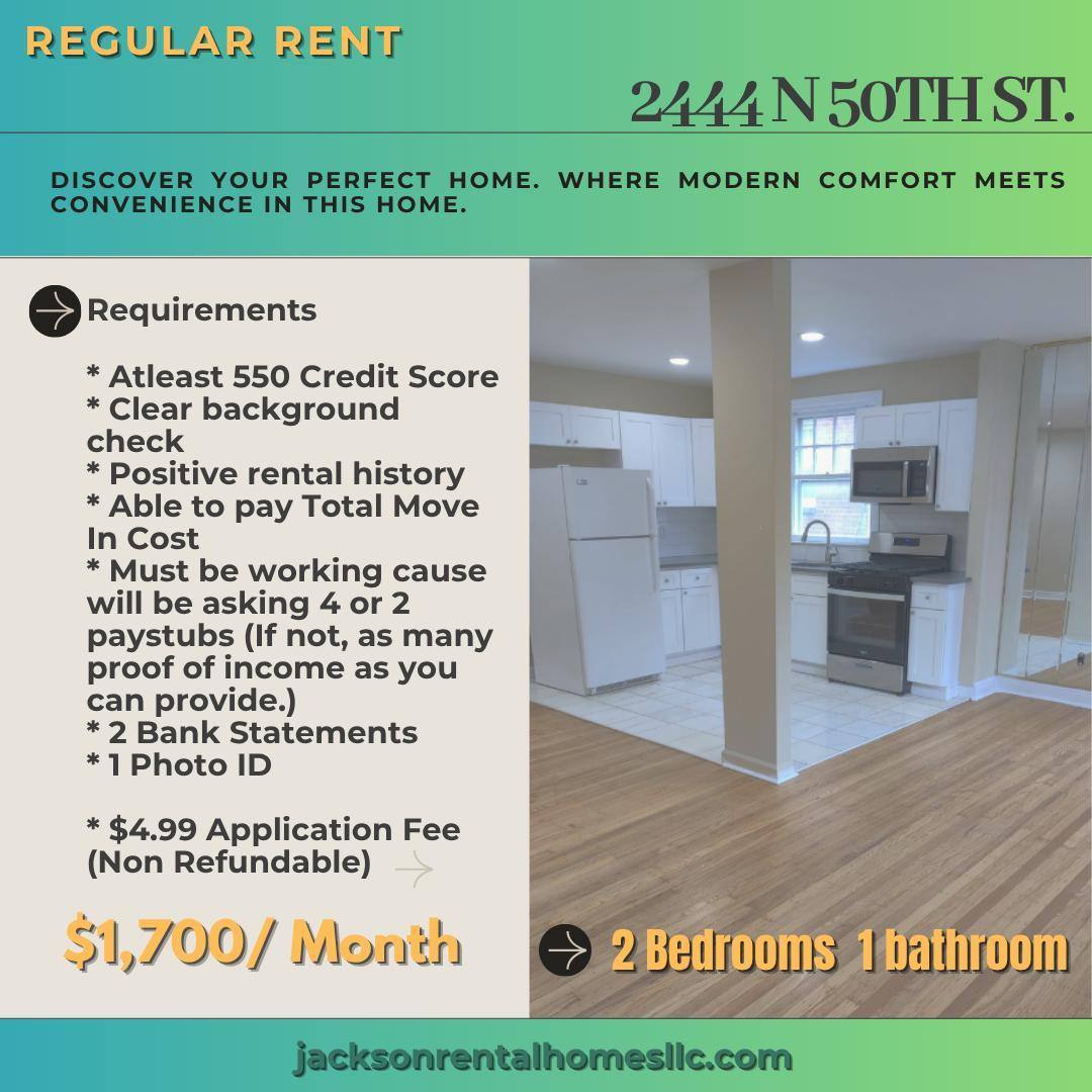 Apartment for rent at 2444 N 50th St #1, Philadelphia, PA 19131