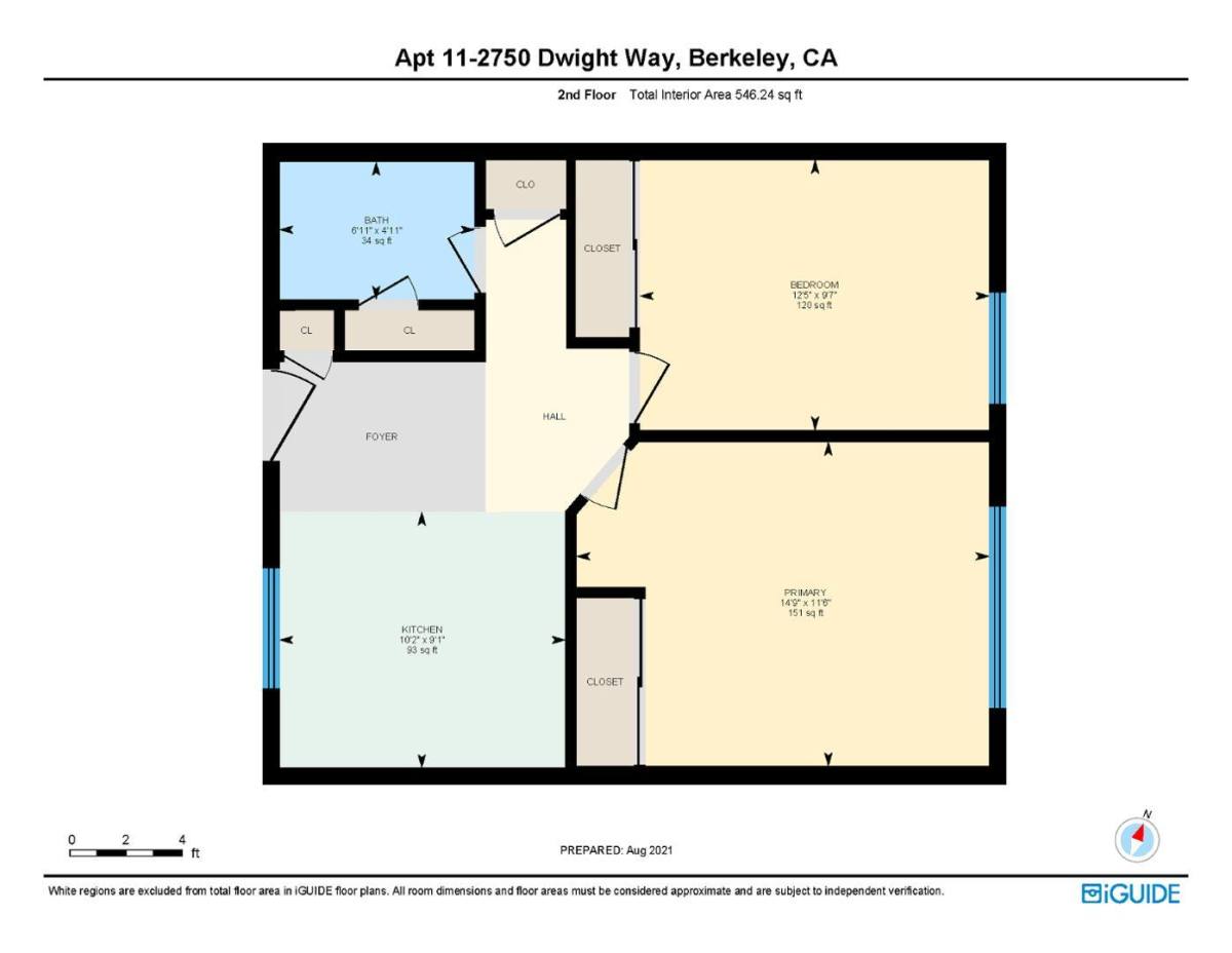 Apartment for rent at 2750 Dwight Way, Berkeley, CA 94704