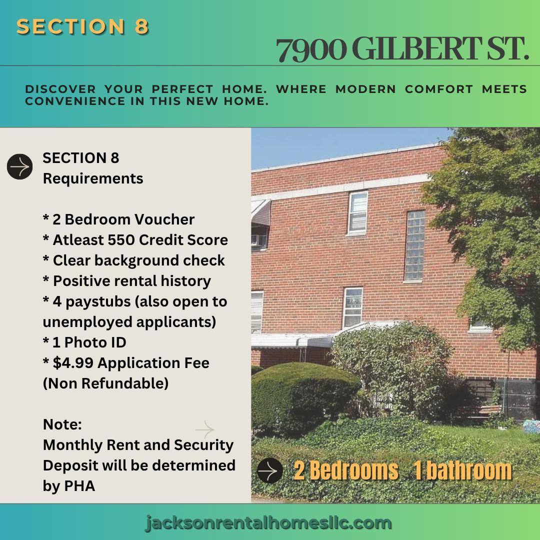 Apartment for rent at 7900 Gilbert St, Philadelphia, PA 19150