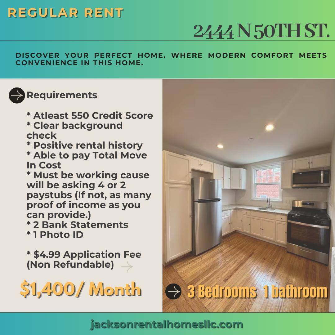 Apartment for rent at 2444 N 50th St, Philadelphia, PA 19131