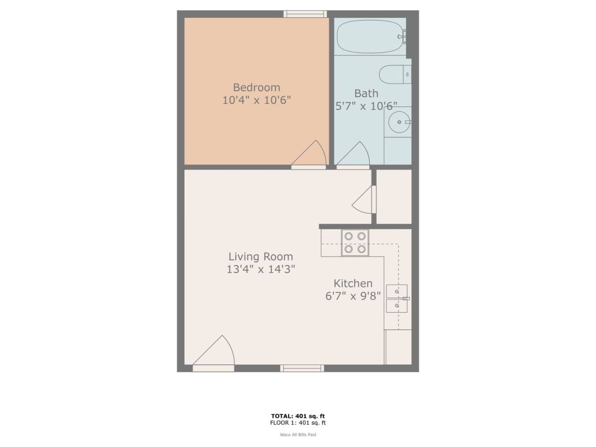 Apartment for rent at 104 Faye - 2C, Waco, TX 76705