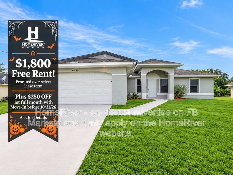 House for rent at 4536 25th St SW, Lehigh Acres, FL 33973