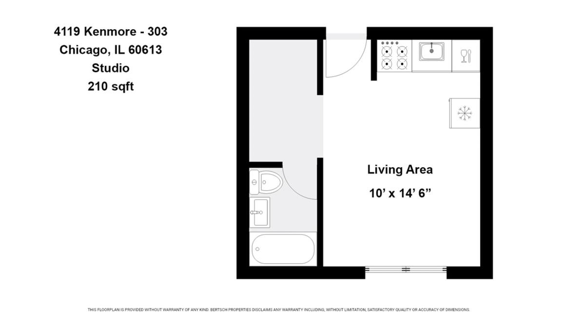 Apartment for rent at 4119 N Kenmore Ave, Chicago, IL 60613