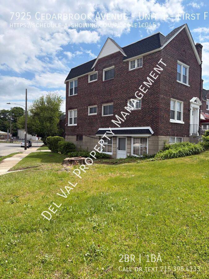 Apartment for rent at 7925 Cedarbrook Ave #1-FIRST Floor, Philadelphia, PA 19150