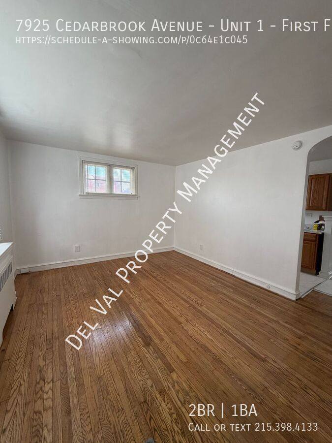 Apartment for rent at 7925 Cedarbrook Ave #1-FIRST Floor, Philadelphia, PA 19150