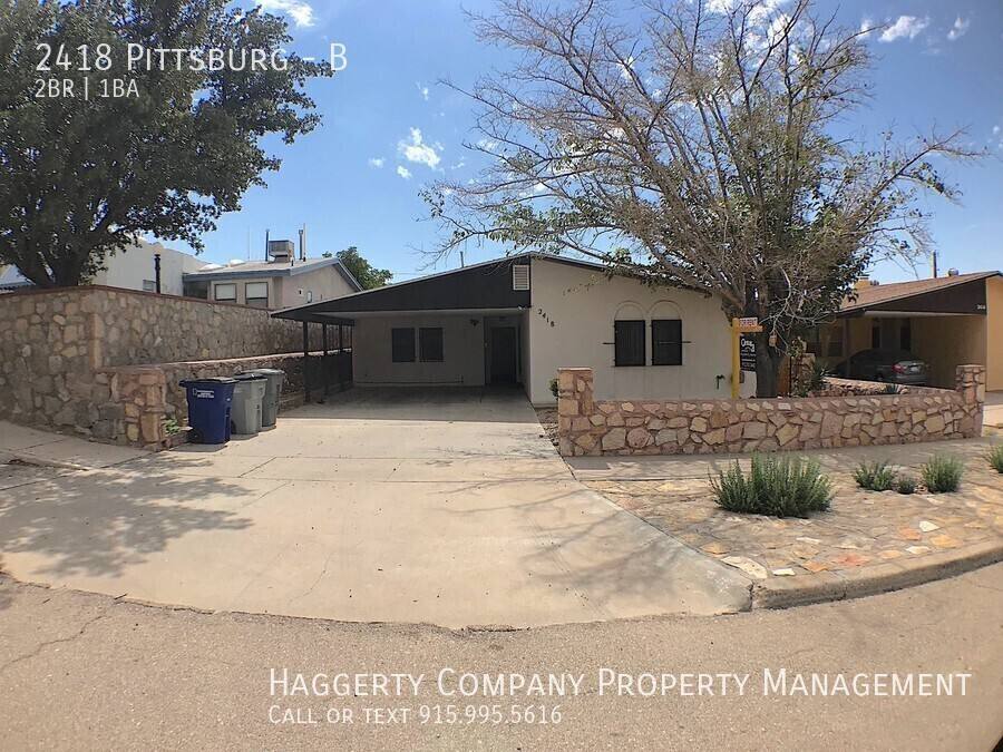 Apartment for rent at 2418 Pittsburg #B, El Paso, TX 79930