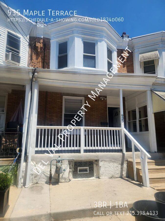 House for rent at 935 Maple Terrace, Darby, PA 19023