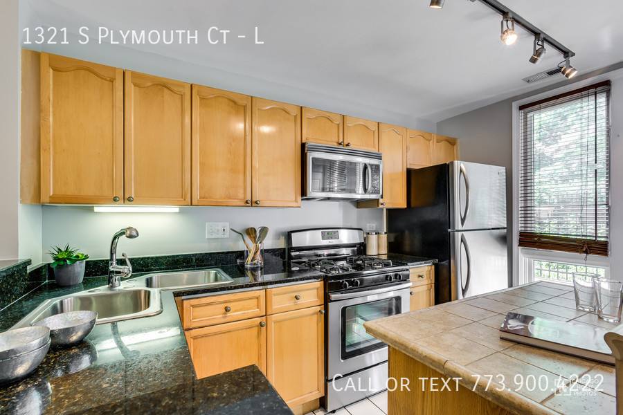 Townhouse for rent at 1321 S Plymouth Court #L, Chicago, IL 60605