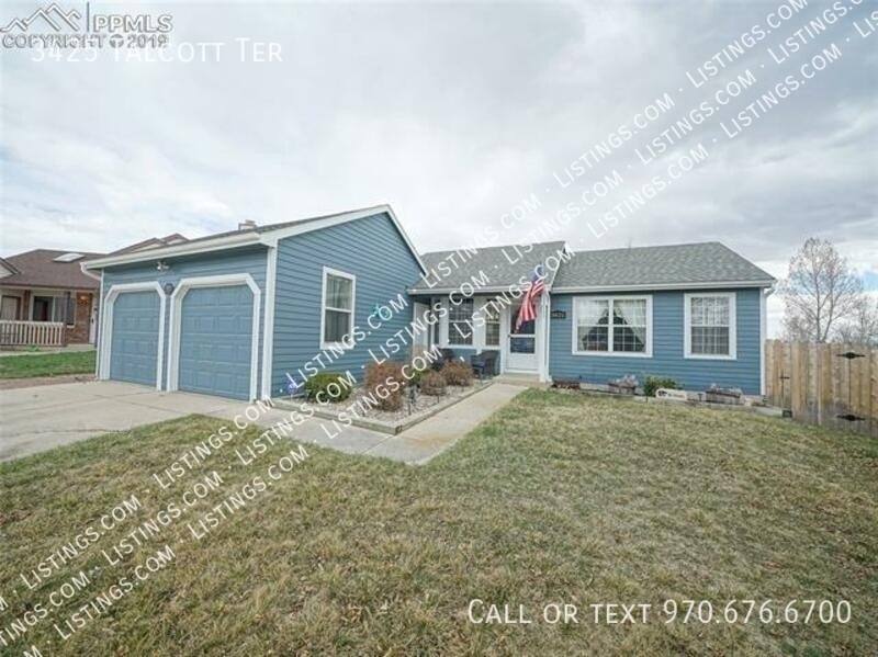 House for rent at 3425 Talcott Terrace, Colorado Springs, CO 80920