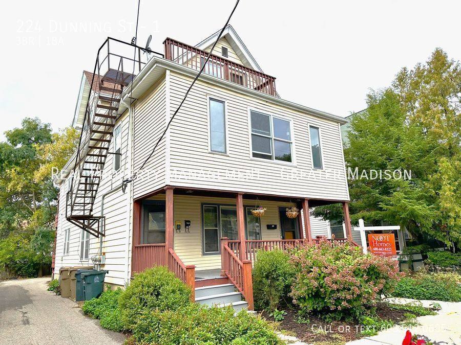 Apartment for rent at 224 Dunning St #1, Madison, WI 53704