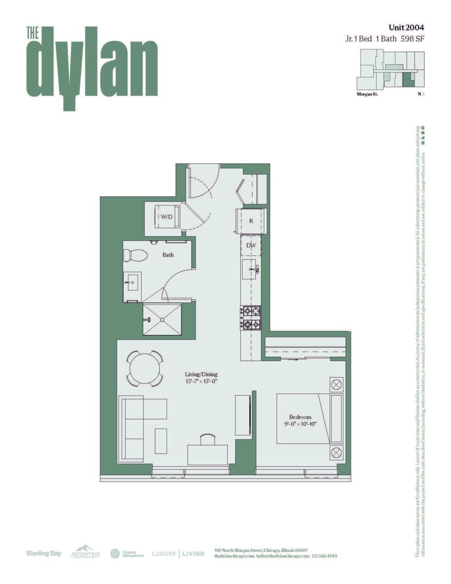 Apartment for rent at 160 N Morgan St, Chicago, IL 60607