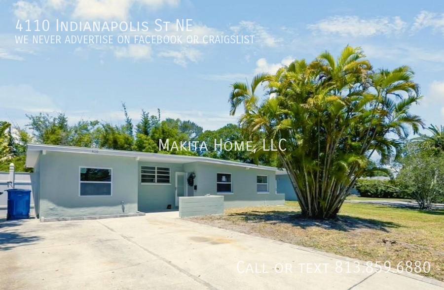 House for rent at 4110 Indianapolis St NE, Saint Petersburg, FL 33703