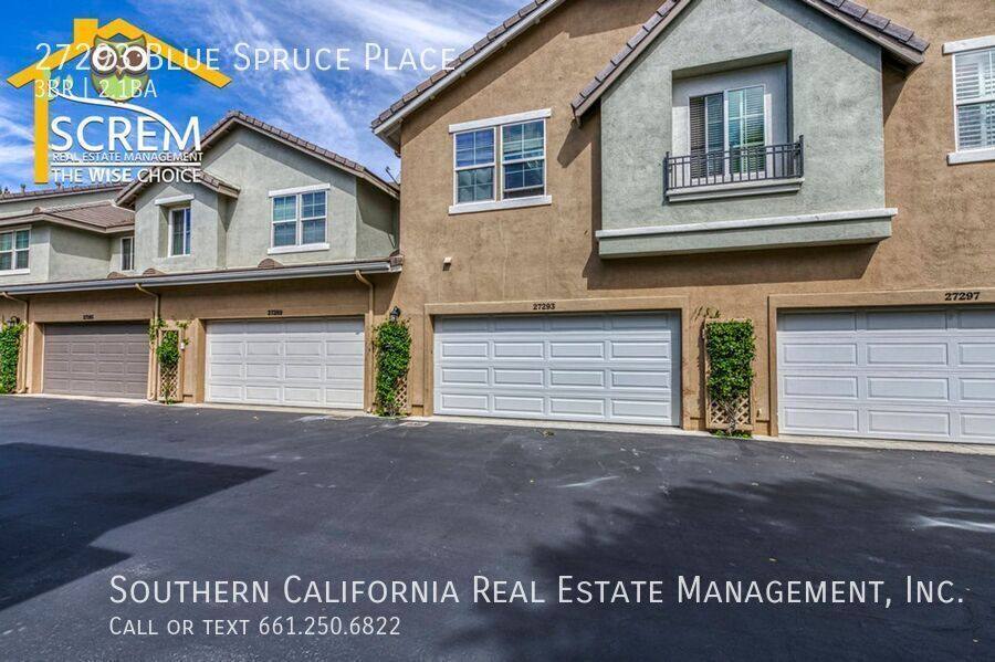 Townhouse for rent at 27293 Blue Spruce Place, Valencia, CA 91354