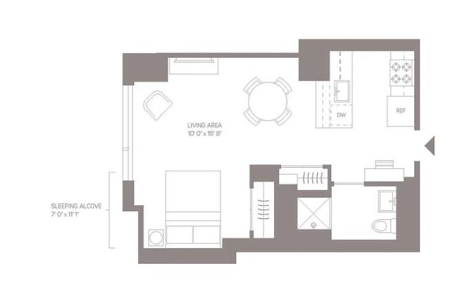 Apartment for rent at 551 10th Ave #32H, New York, NY 10018