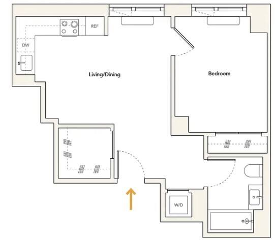 Apartment for rent at 111 Broad St #2403, New York, NY 10004