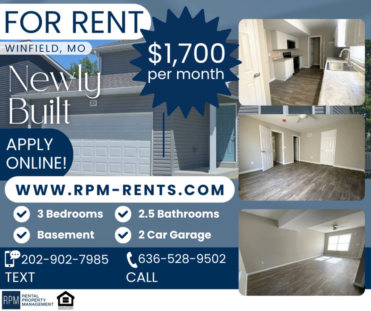 House for rent at 201 Equestrian Dr, Winfield, MO 63389