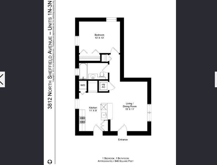 Apartment for rent at 3816 N Sheffield Ave #5N, Chicago, IL 60613