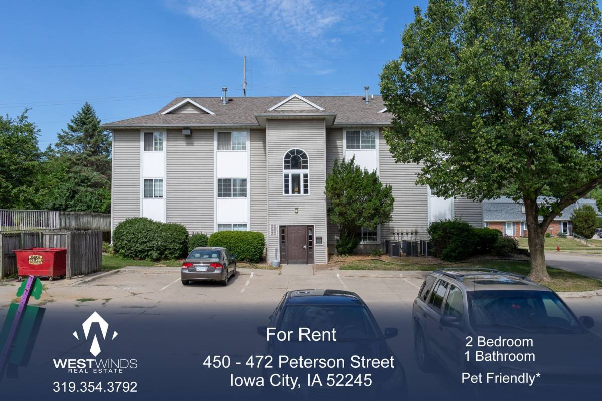 Apartment for rent at 450-472 Peterson St, Iowa City, IA 52245