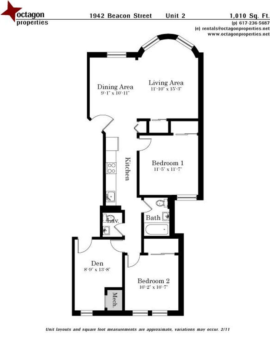 Apartment for rent at 1958 Beacon St #5E, Brighton, MA 02135