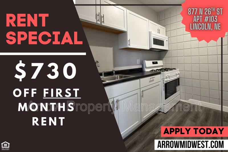Apartment for rent at 877 N 26th St #103, Lincoln, NE 68503