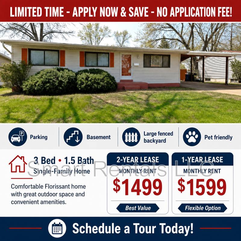House for rent at 980 Manresa Lane, Florissant, MO 63031
