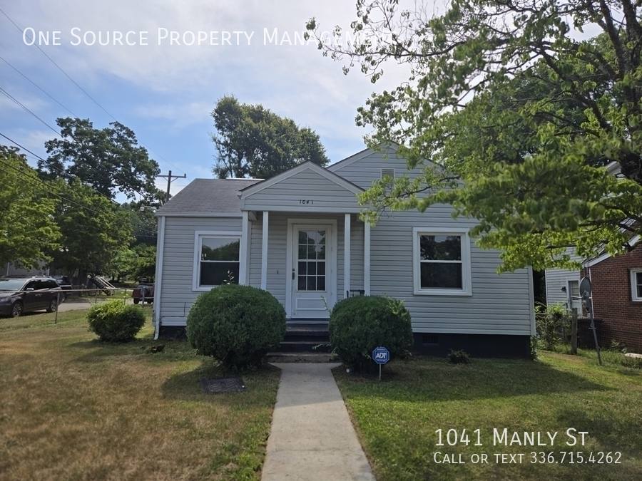 House for rent at 1041 Manly St, Winston Salem, NC 27105
