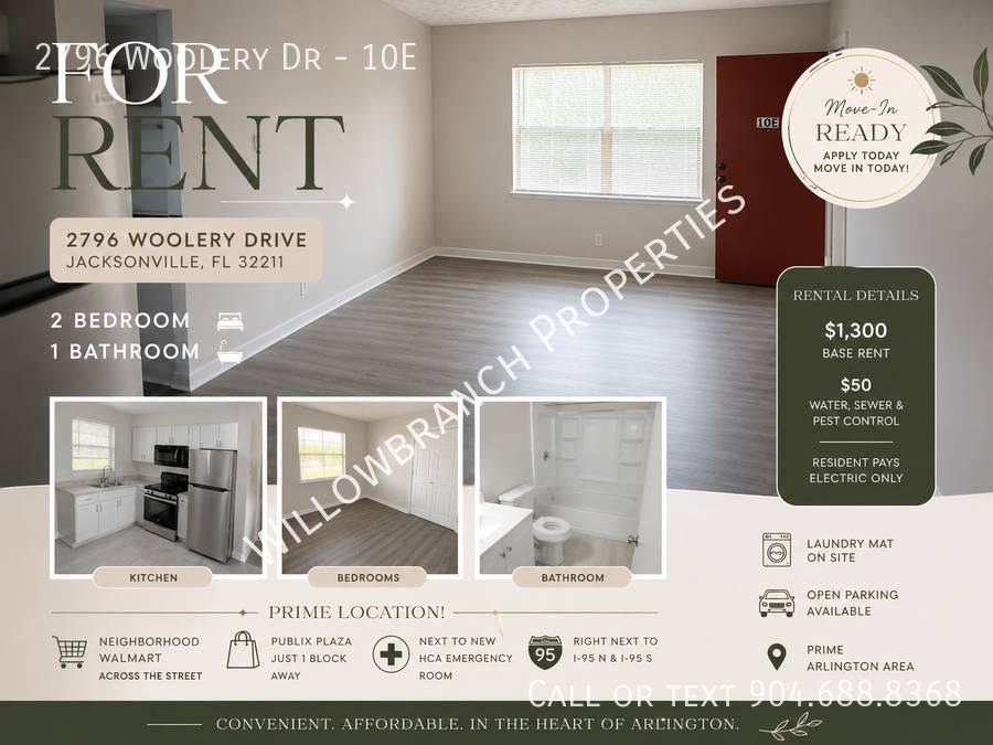 Apartment for rent at 2796 Woolery Dr #10E, Jacksonville, FL 32211