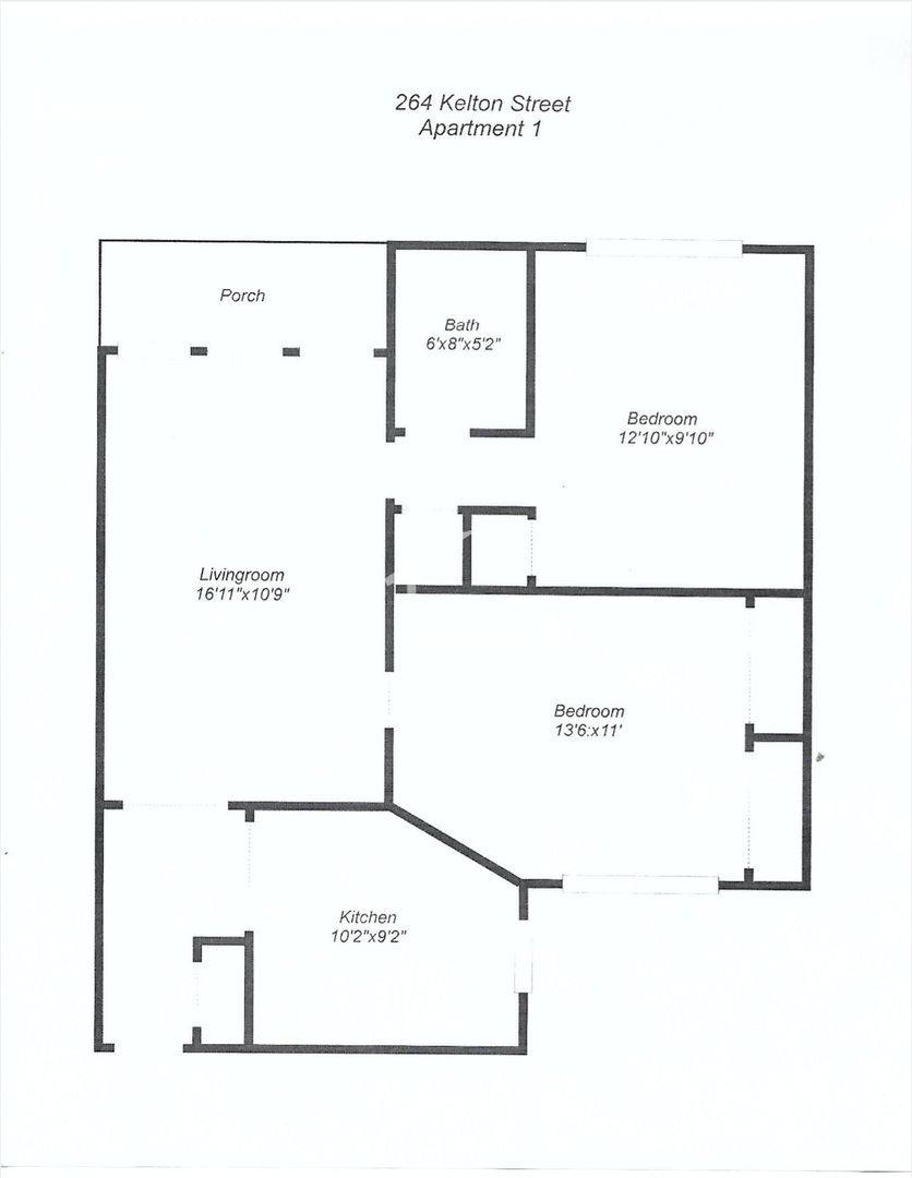 Apartment for rent at 270 Kelton St #5, Allston, MA 02134