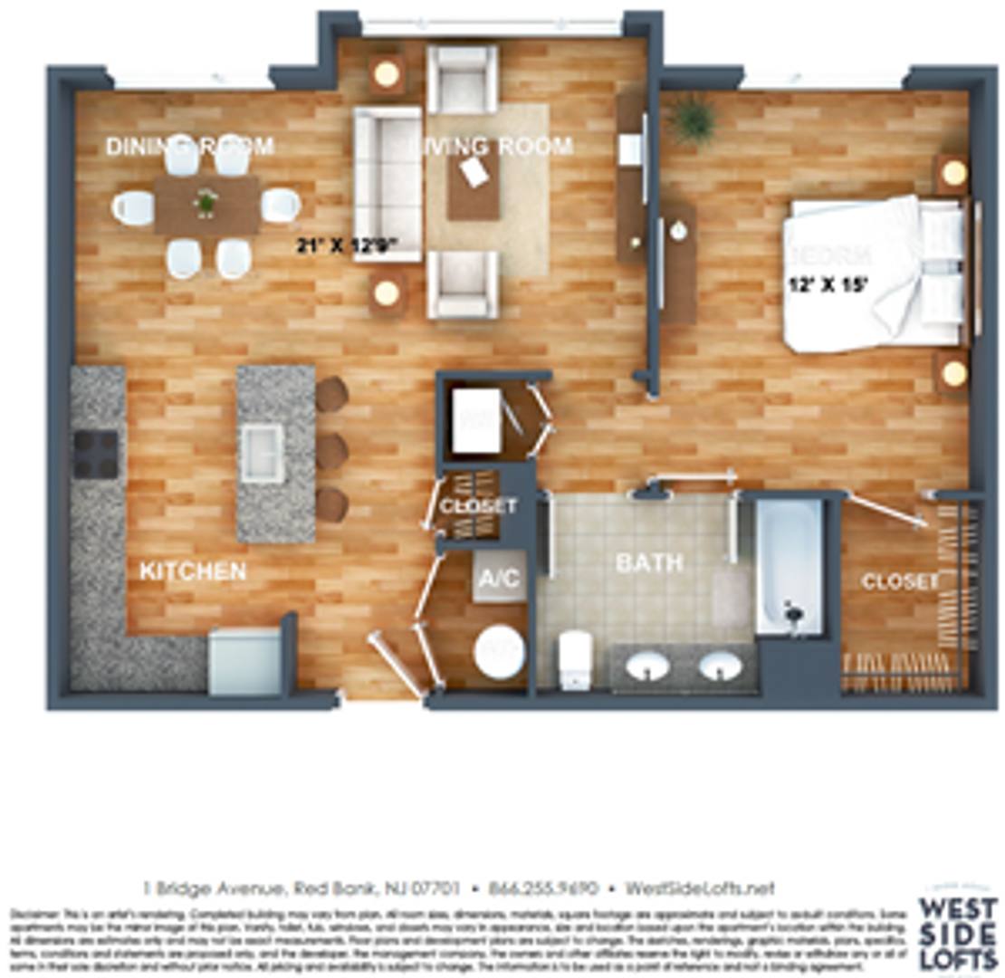 Apartment for rent at 1 Bridge Ave, Red Bank, NJ 07701