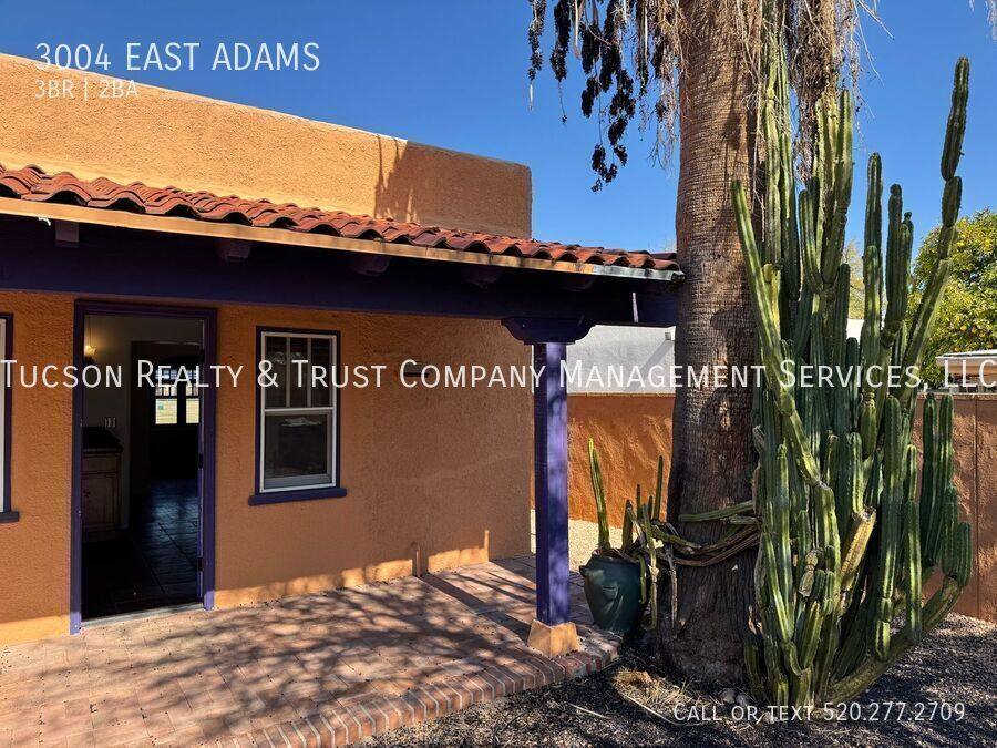 House for rent at 3004 E Adams, Tucson, AZ 85716
