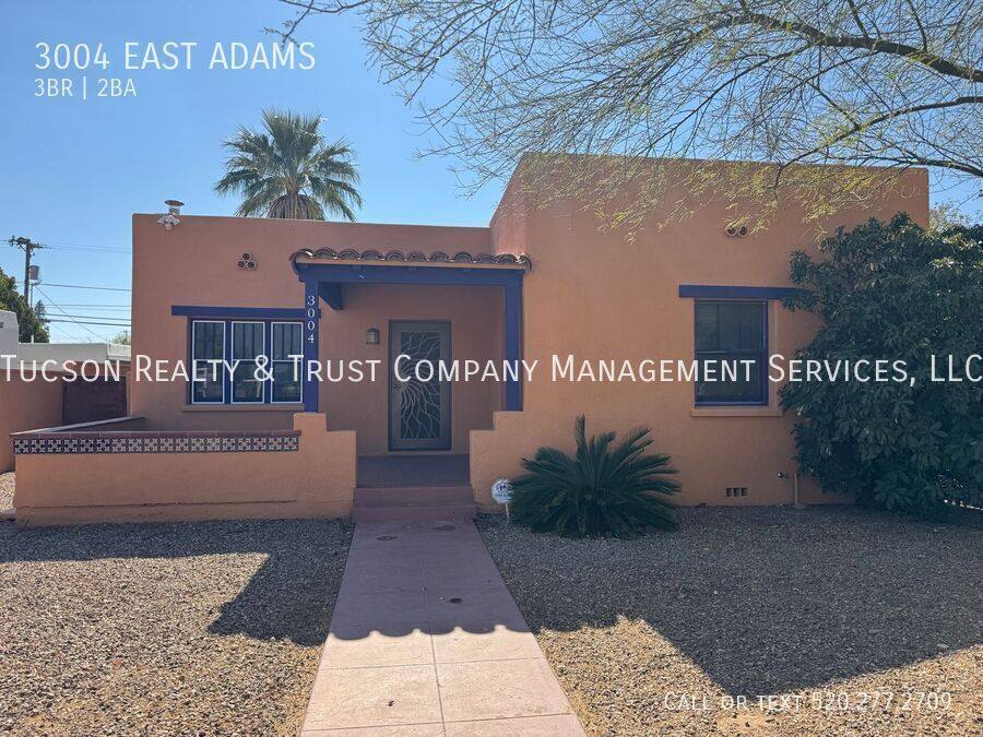 House for rent at 3004 E Adams, Tucson, AZ 85716