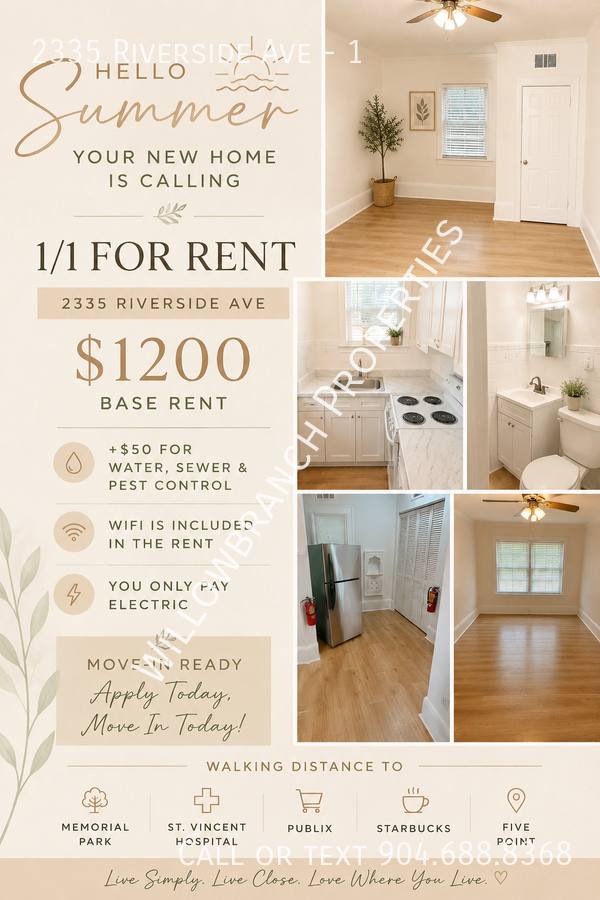 Apartment for rent at 2335 Riverside Ave #1, Jacksonville, FL 32204