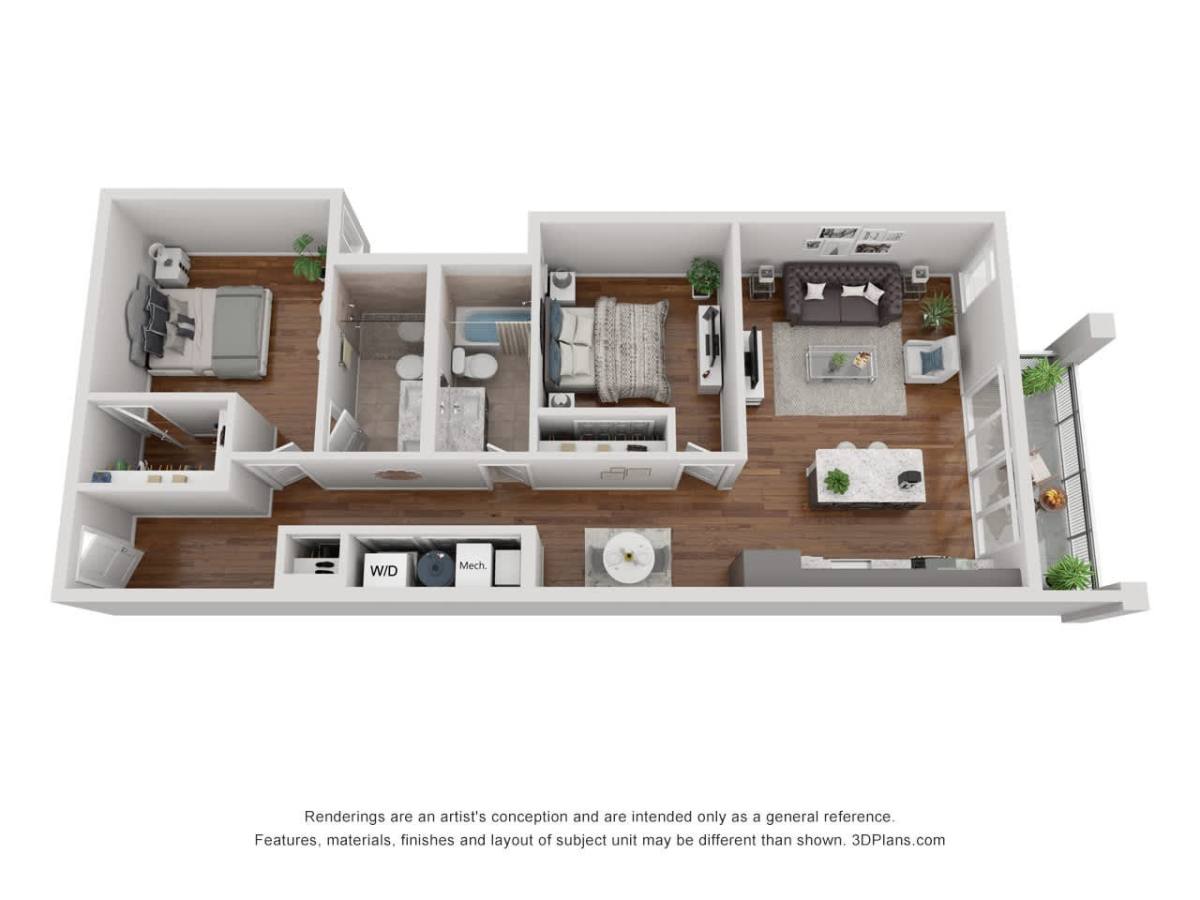 Apartment for rent at 1050 W Monroe St, Chicago, IL 60607