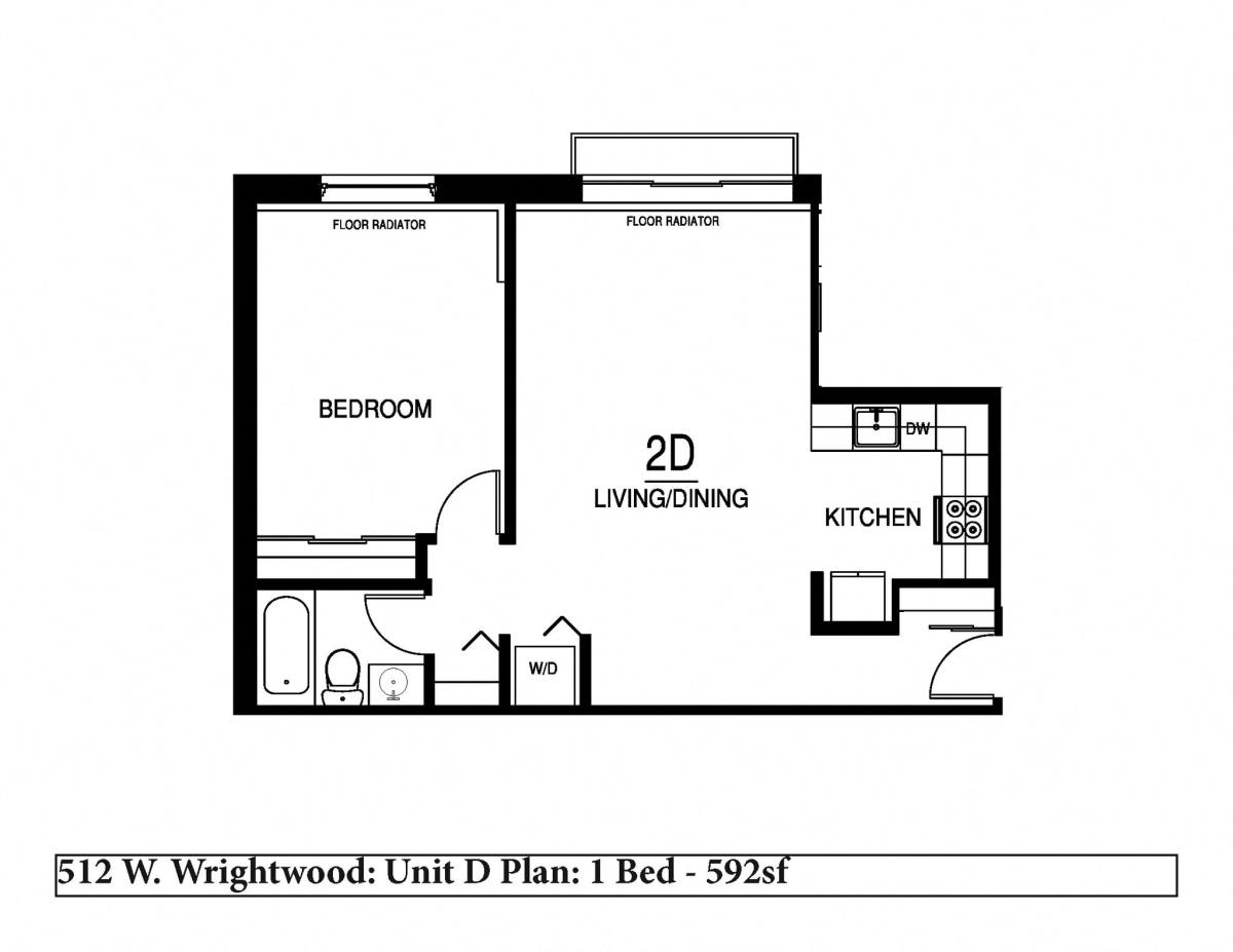 Apartment for rent at 512 W Wrightwood Ave #4D, Chicago, IL 60614