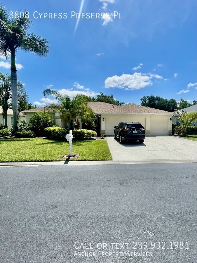 House for rent at 8808 Cypress Preserve Place, Fort Myers, FL 33912