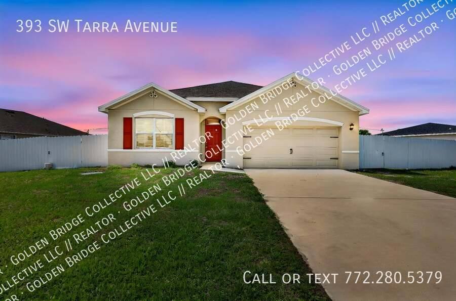House for rent at 393 SW Tarra Ave, Port Saint Lucie, FL 34953
