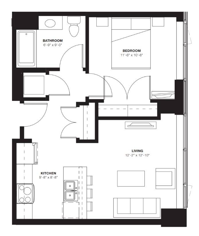 Apartment for rent at 1890 Maple Ave #408W, Evanston, IL 60201